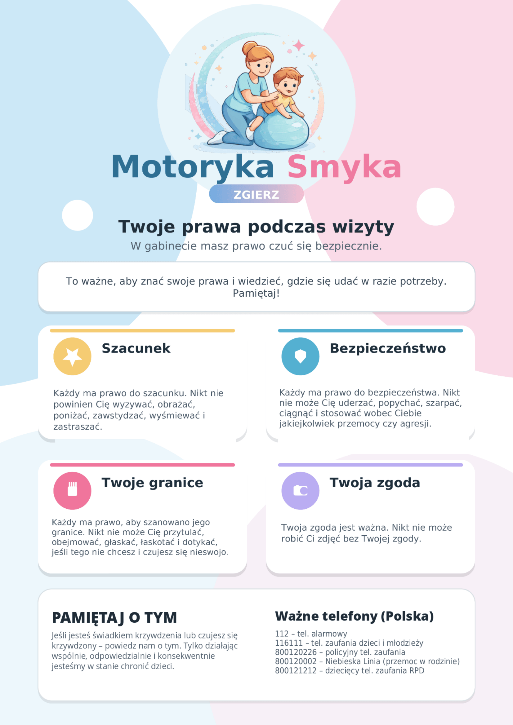 Ulotka — Twoje prawa podczas wizyty